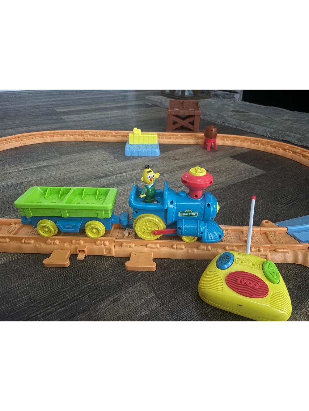 Vintage 1996 Tyco Sesame Street Remote Control Train Set Toy